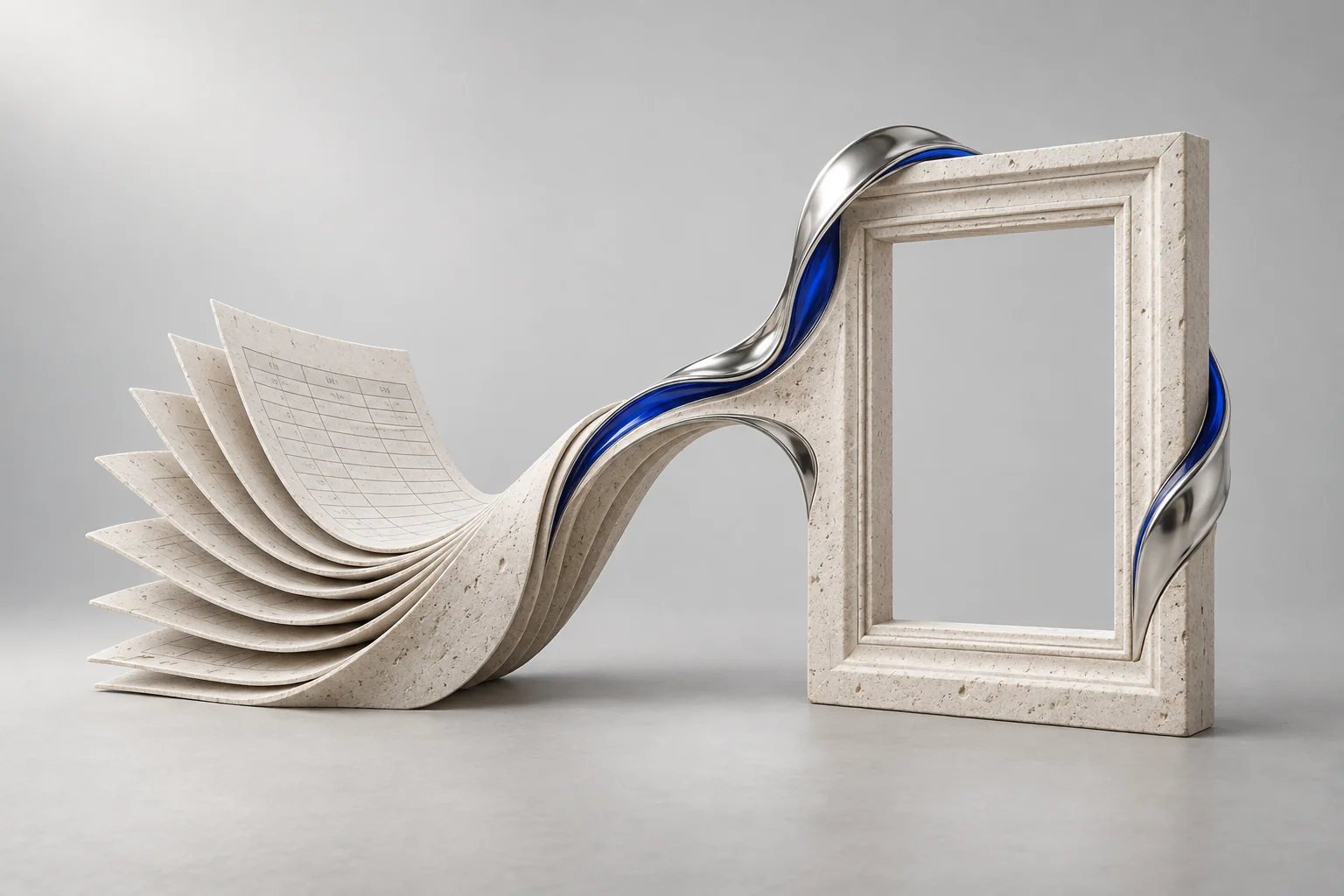 Ilustrație sculpturală pentru Artmark Live: de la foi de calcul la licitații conectate