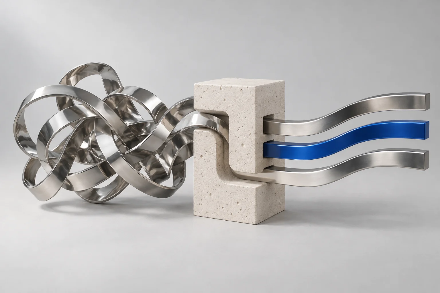 Ilustrație sculpturală pentru Procese neclare, rezultate imprevizibile: unde începe AI