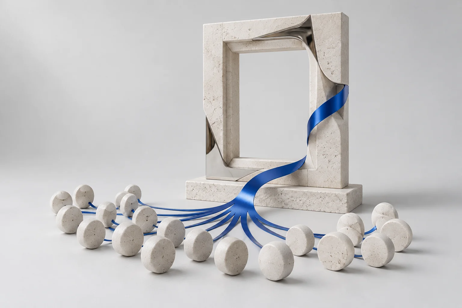 Ilustrație sculpturală pentru Artmark Live și creșterea participării online